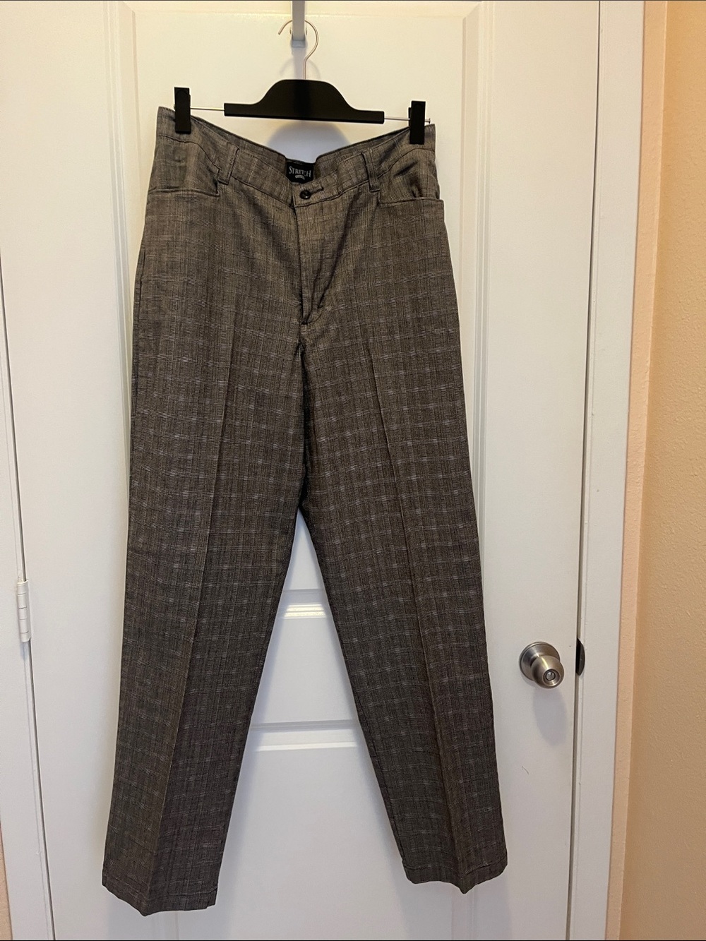 Riders by Lee Gray Plaid Women's Dress Pants